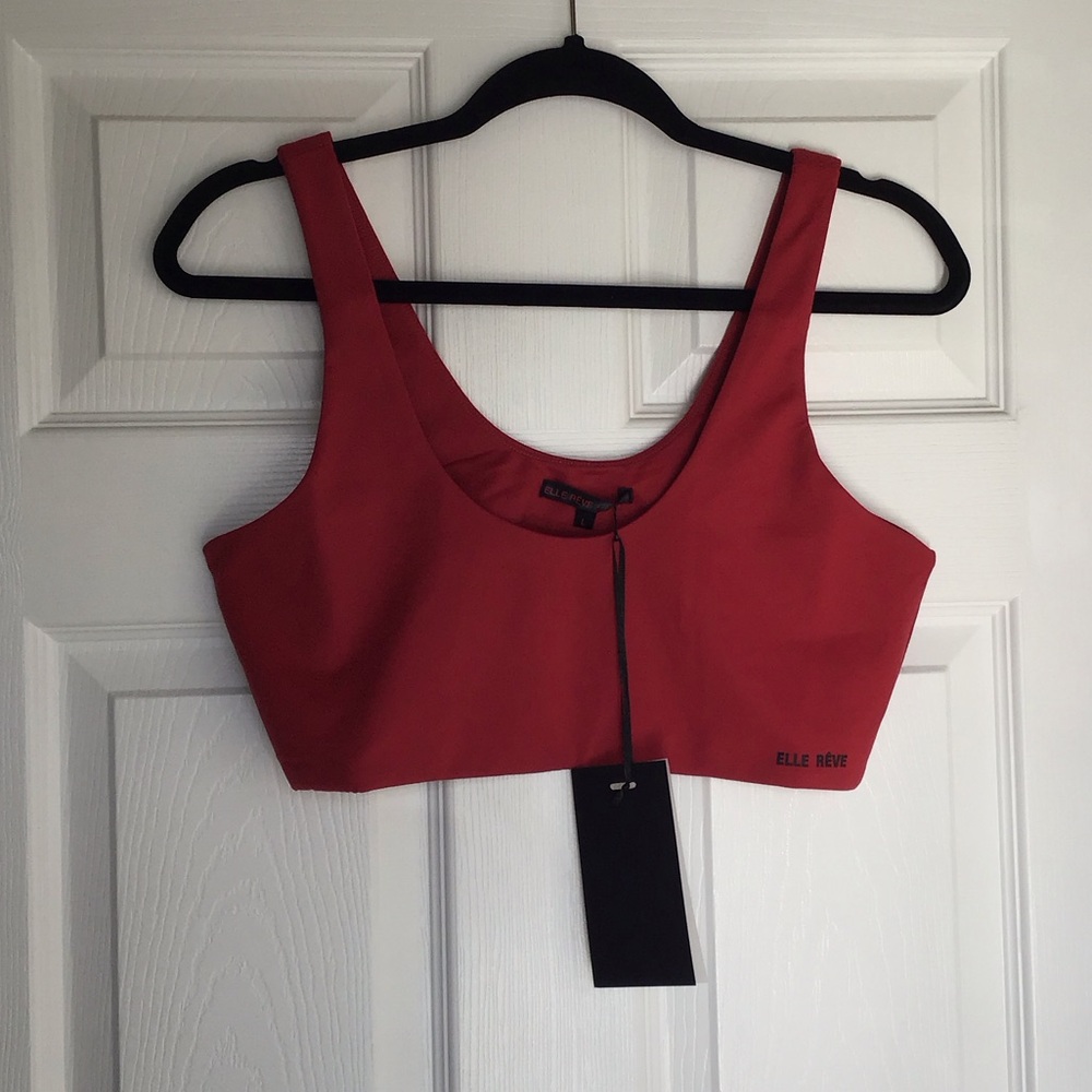 Red Sports Bra